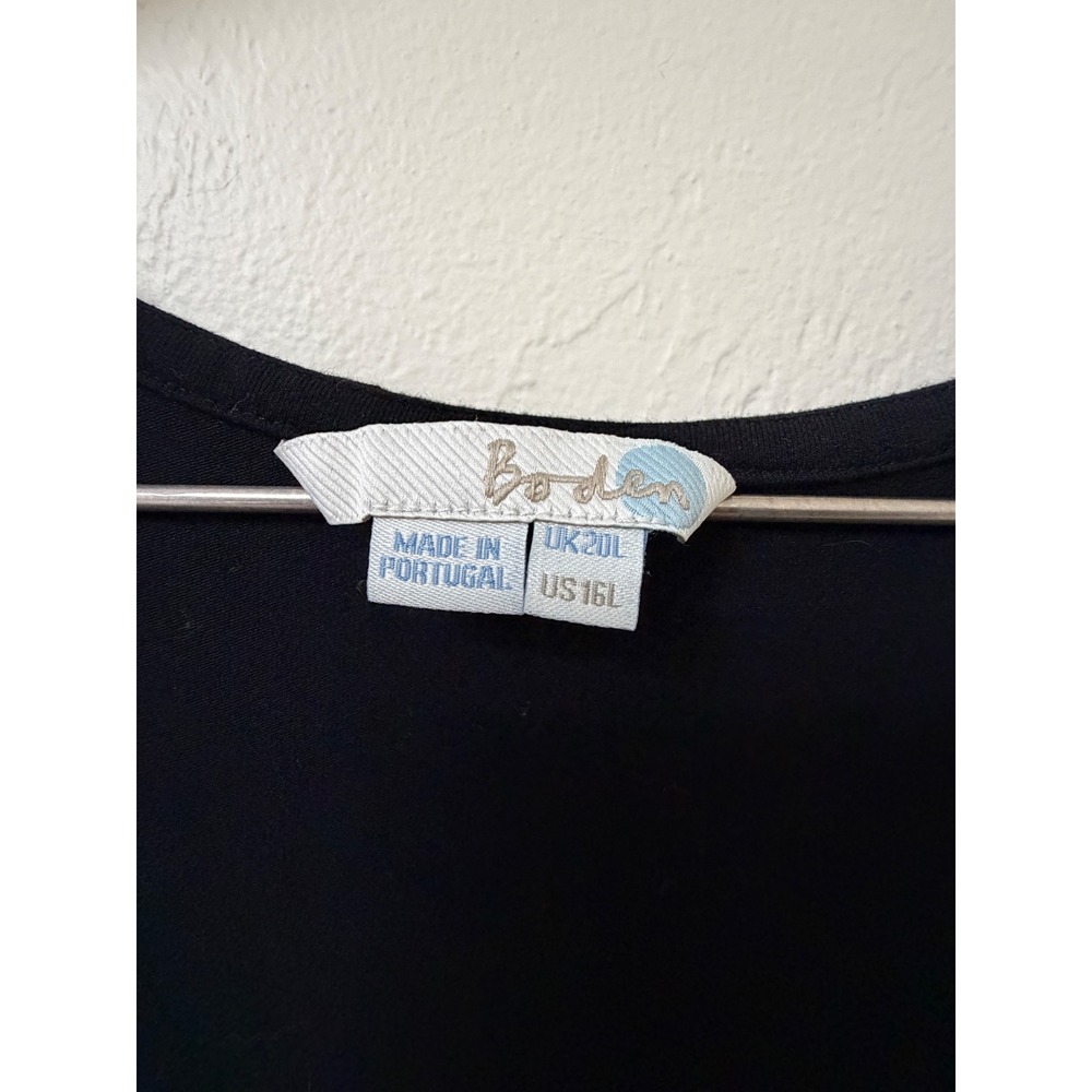 Boden Black Sleeveless Empire Waist Maxi Dress WH656 US 16L UK 20L - Picture 3 of 7